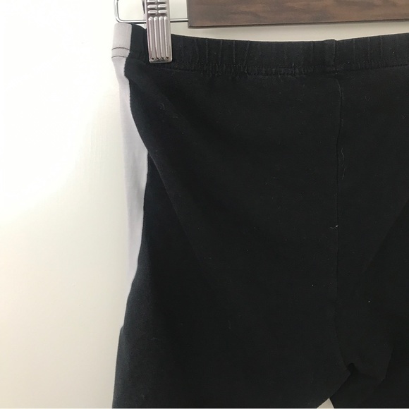 3/$15 divided H&M tuxedo stripe black bike shorts size small - Picture 6 of 9